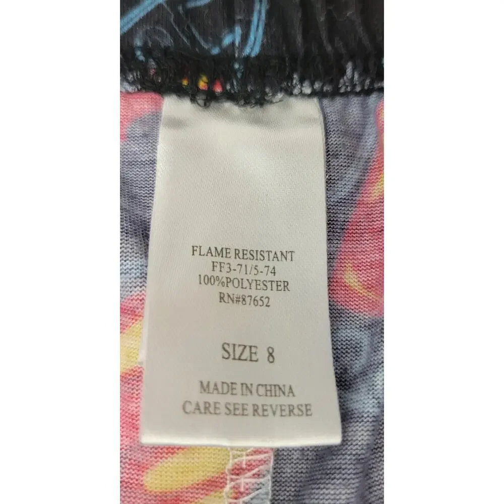 L) Batman vs Superman Dawn of Justice Sleepwear Pants Children Size 8 Polyester